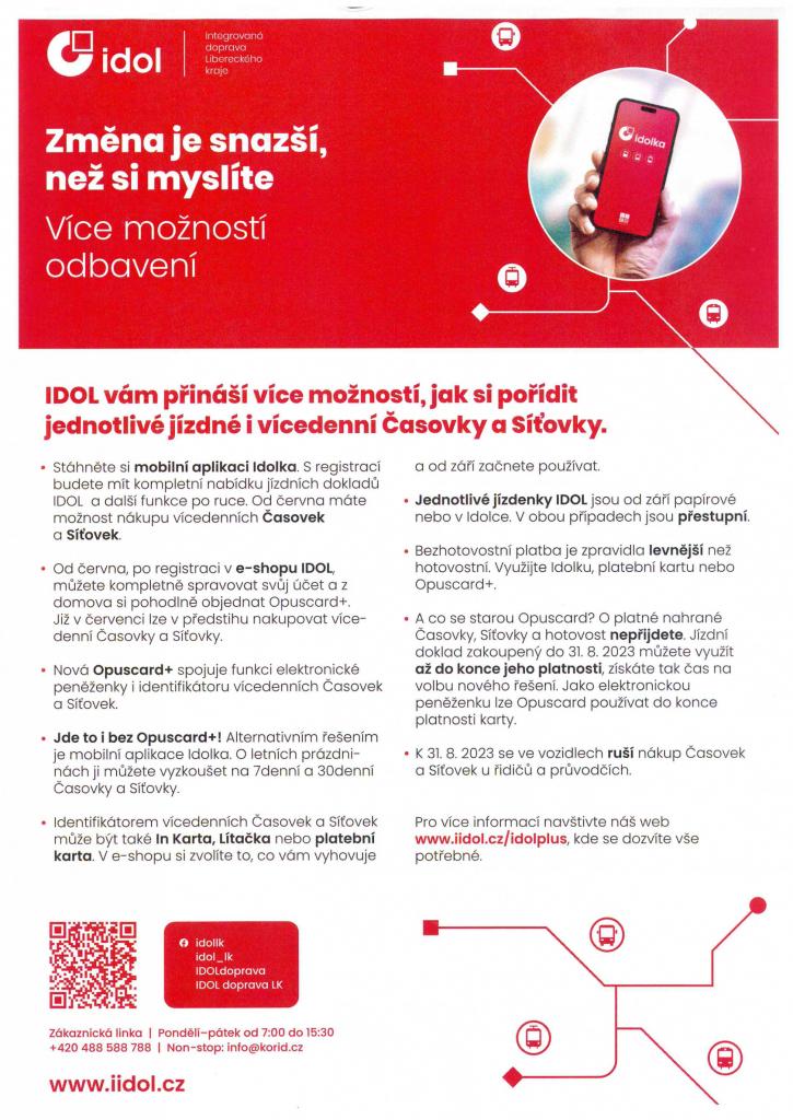 Změny v odbavovacím systému