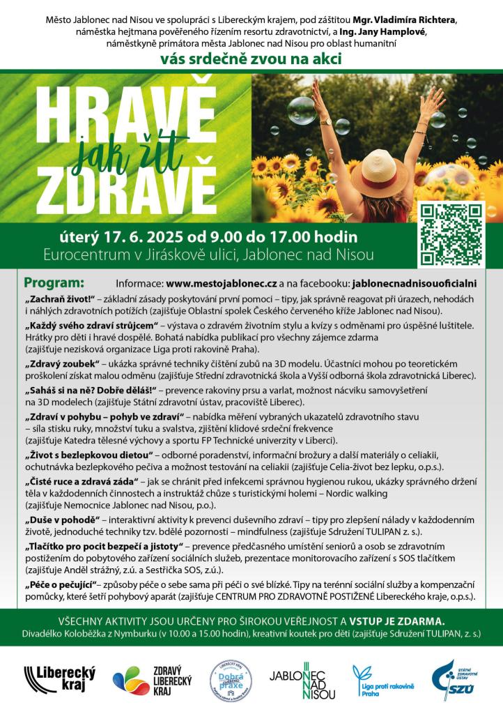 Akce v Jablocni n.N.   : Hravě jak žít zdravě.