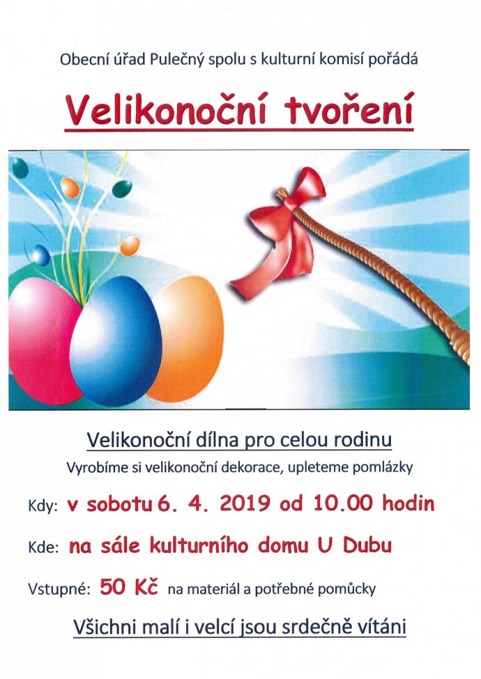 Velikonoční tvoření