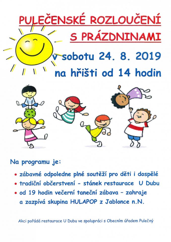 Pulečenské rozloučení s prázdninami