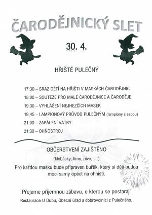 Pozvánka na čerodějnický slet.