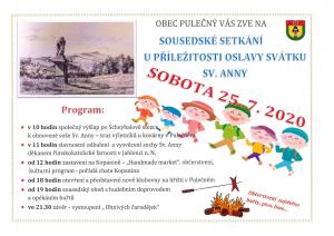 Sousedké setkání u příležitosti oslavy Sv. Anny