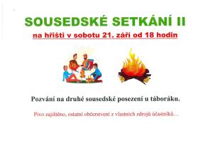 Sousedské posezení u táboráku č. 2